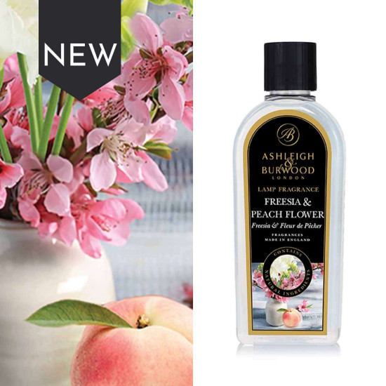 Ashleigh & Burwood White Freesia & Peach Flower Geurlamp olie 250ml